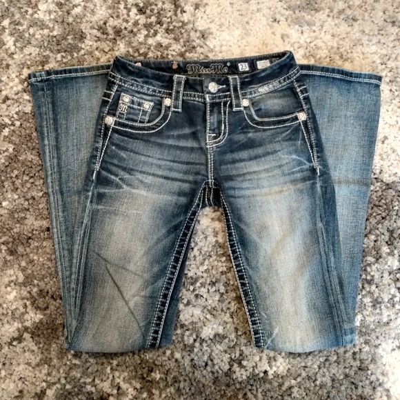 🌿Size 23 Miss Me Bling Angel Jeans - Picture 8 of 9